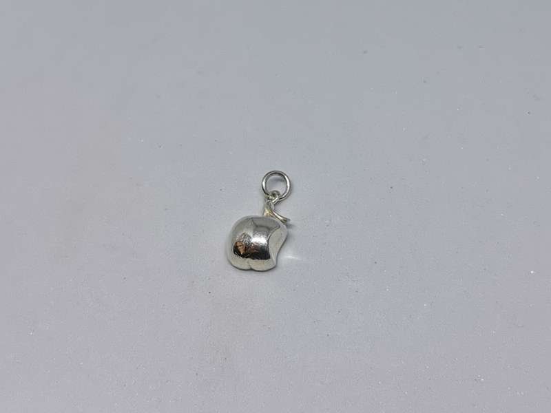 Silver Apple Charm