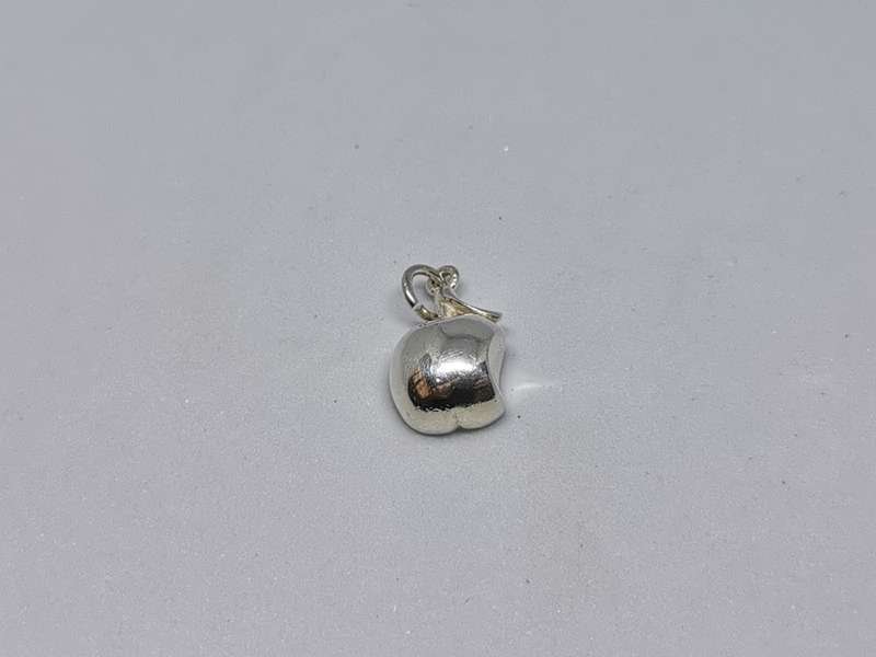 Silver Apple Charm