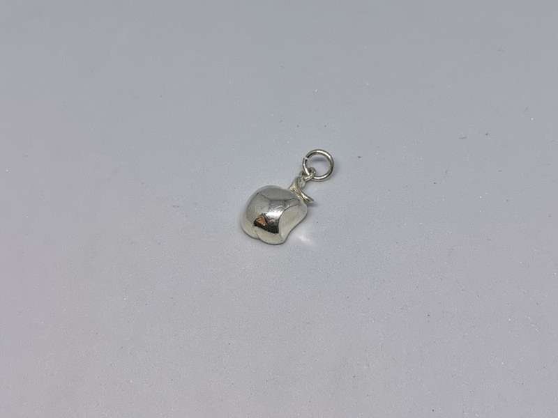 Silver Apple Charm