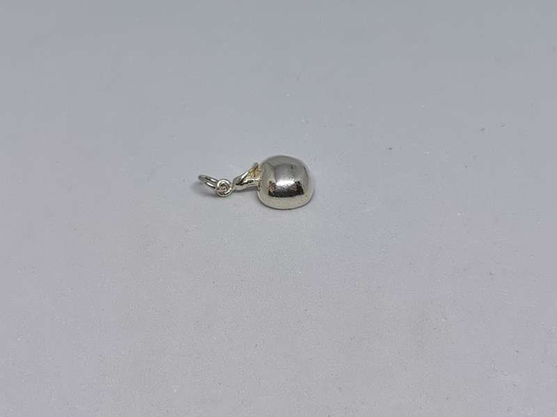 Silver Apple Charm