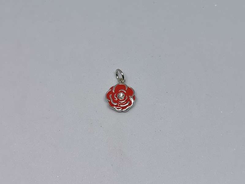 Silver Flower Charm