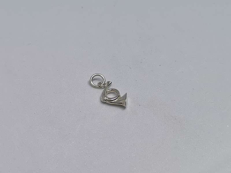 Silver Trumpet Charm