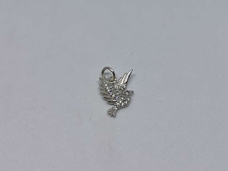 Silver Bird Charm