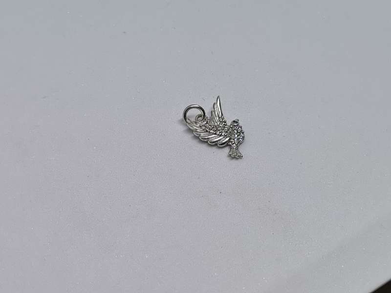 Silver Bird Charm