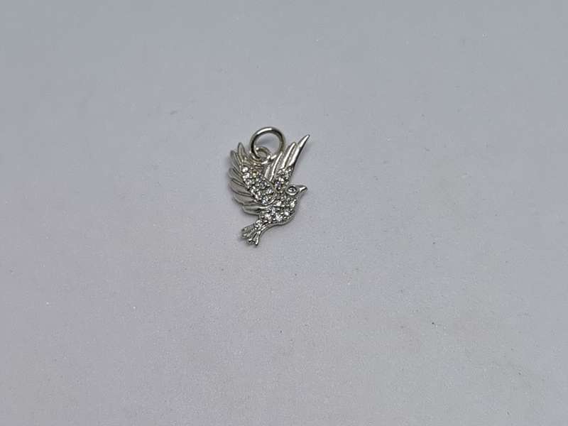 Silver Bird Charm
