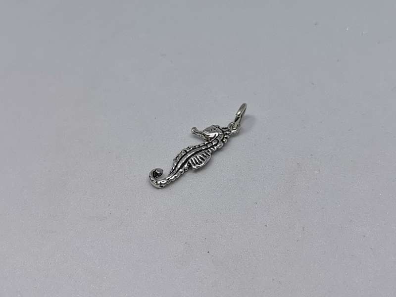 Silver Seahorse Charm