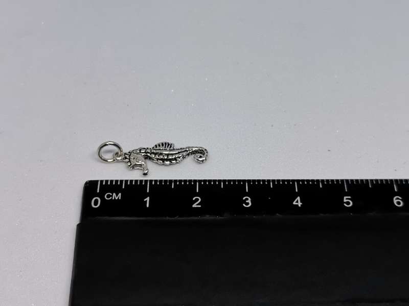 Silver Seahorse Charm
