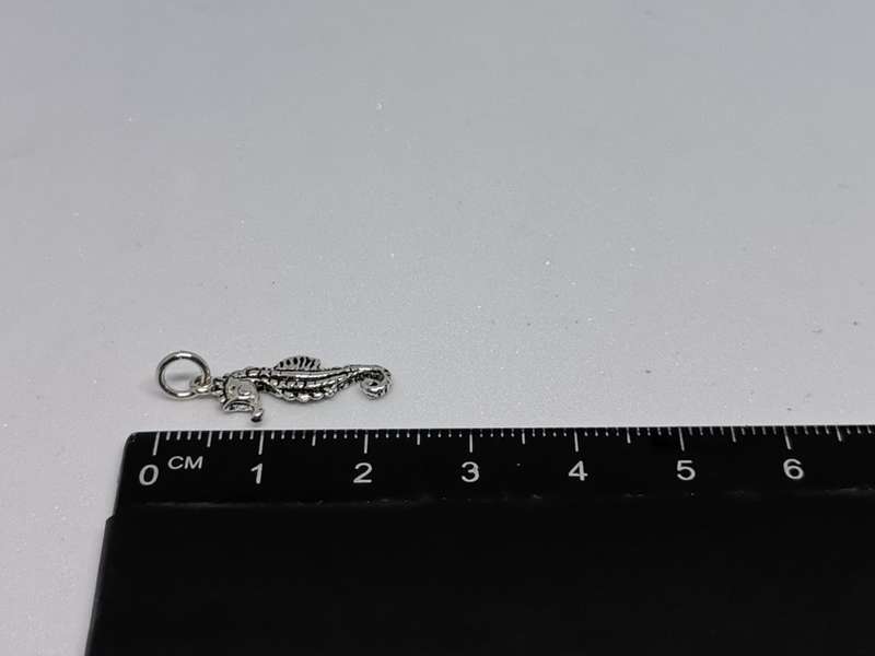 Silver Seahorse Charm