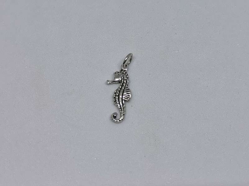Silver Seahorse Charm