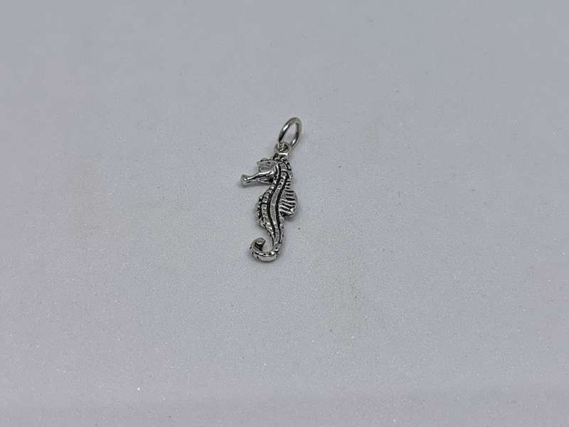 Silver Seahorse Charm