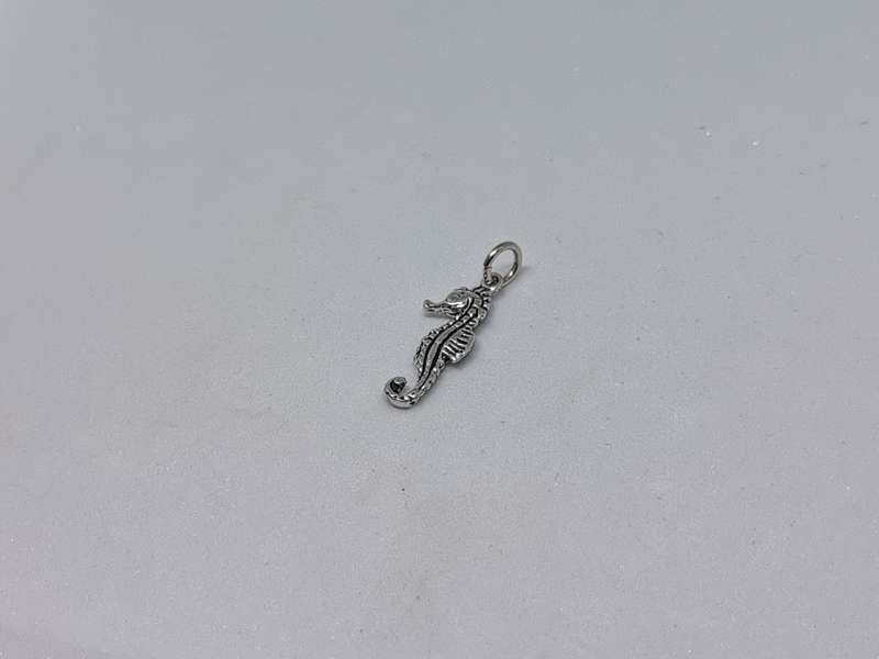 Silver Seahorse Charm