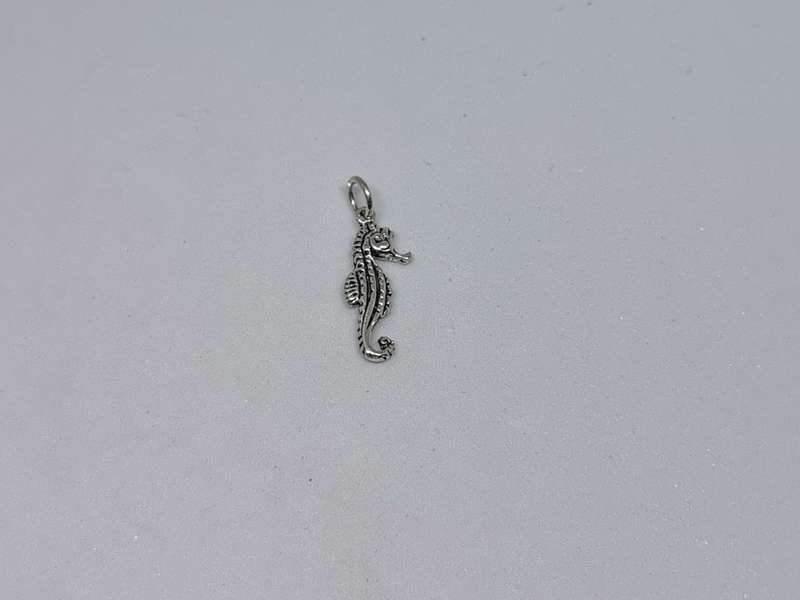 Silver Seahorse Charm