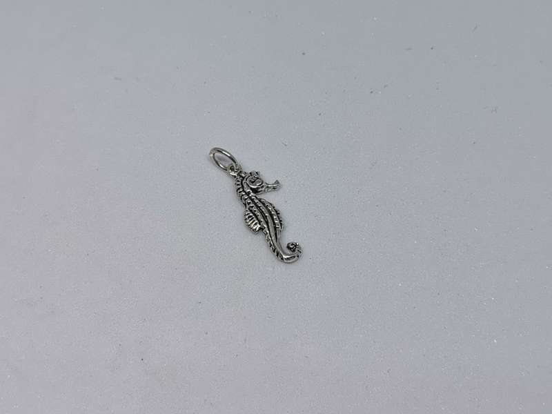 Silver Seahorse Charm