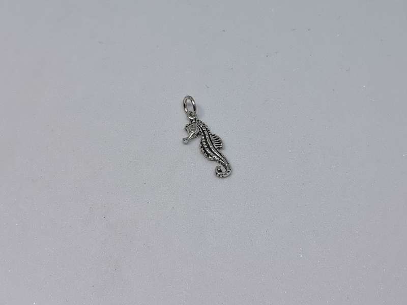 Silver Seahorse Charm