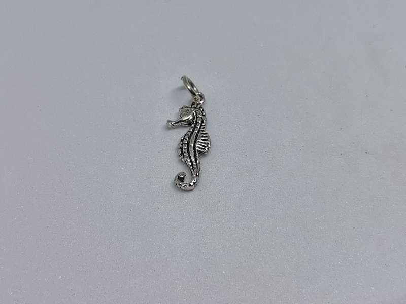 Silver Seahorse Charm