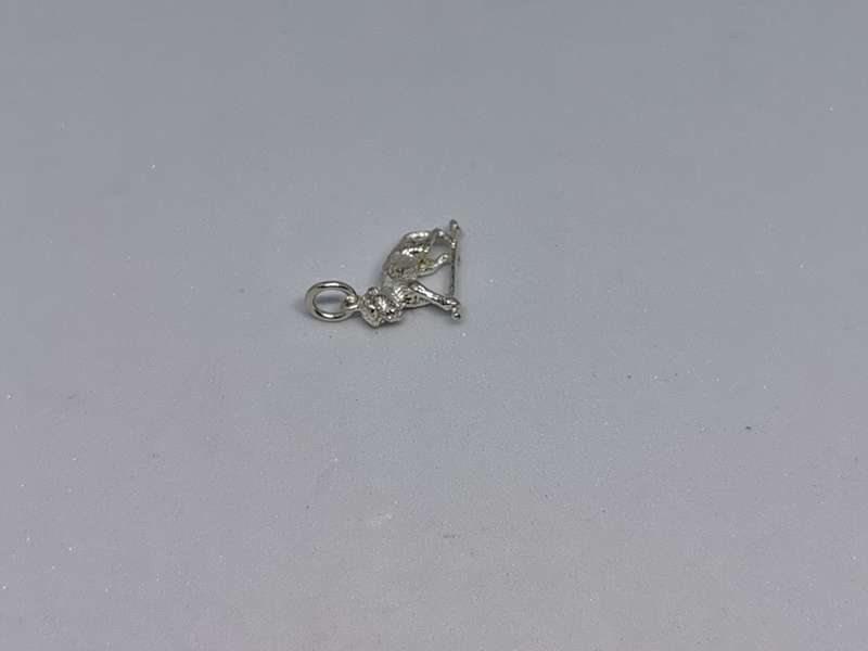 Silver Baboon Charm