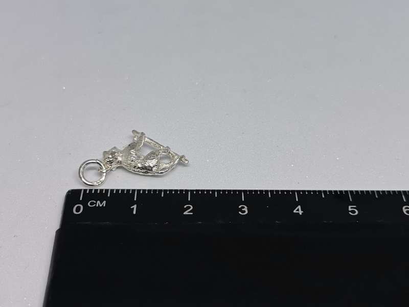Silver Baboon Charm