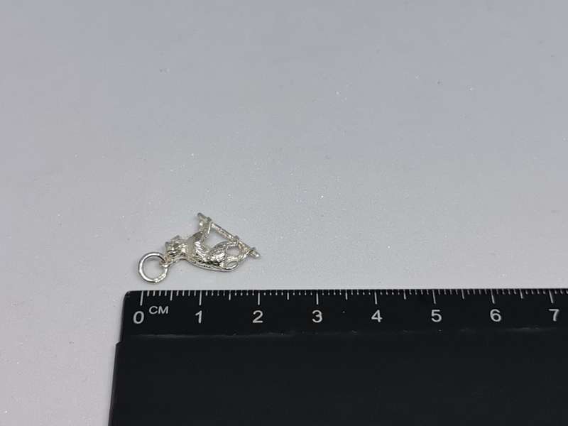 Silver Baboon Charm