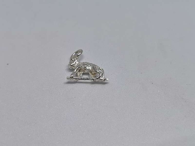 Silver Baboon Charm