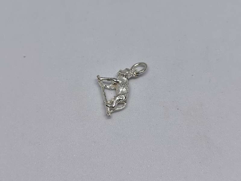 Silver Baboon Charm