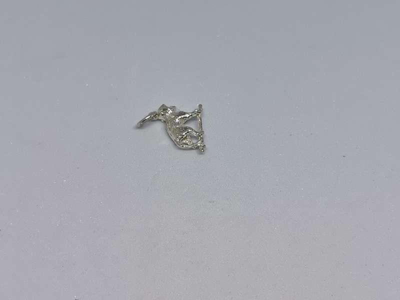 Silver Baboon Charm