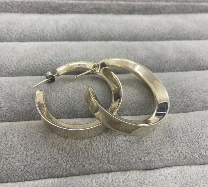 Silver Hoop Earrings