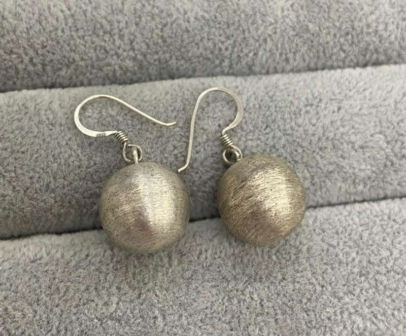 Silver Ball Earrings