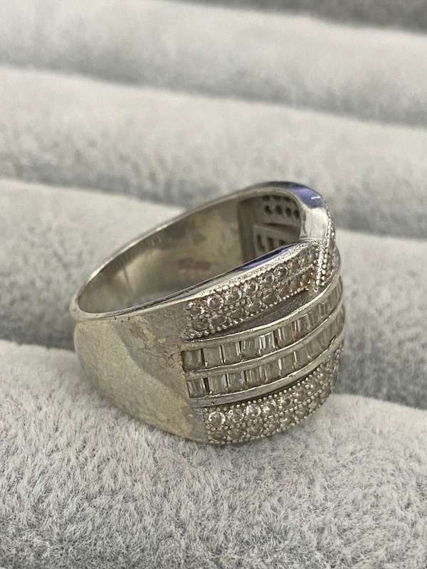 Detailed Silver Ring