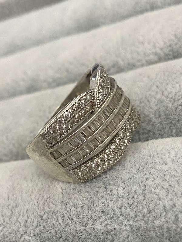 Detailed Silver Ring