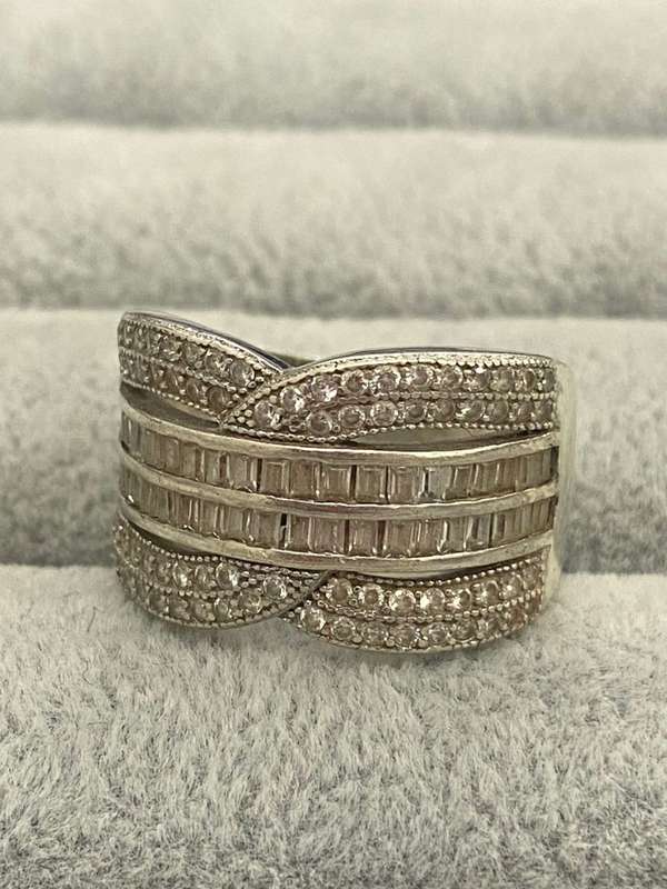 Detailed Silver Ring