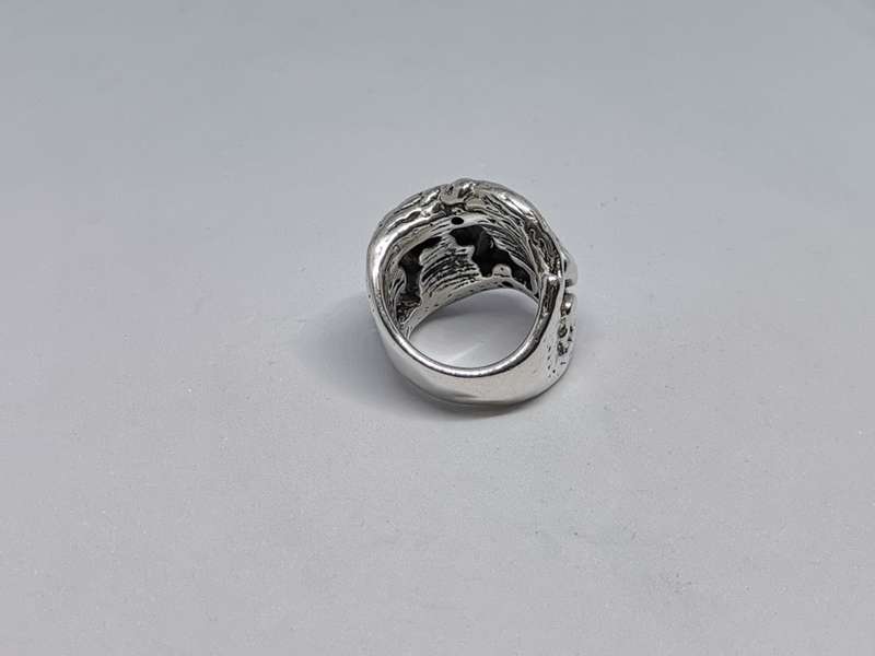 Bulky Silver Flower Ring