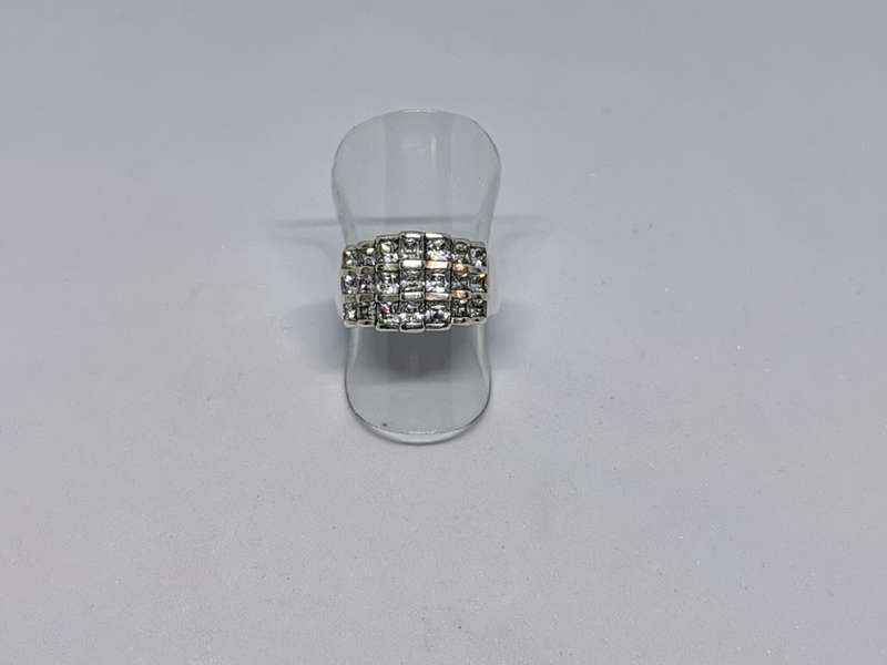 Dazzling Silver Statement Ring