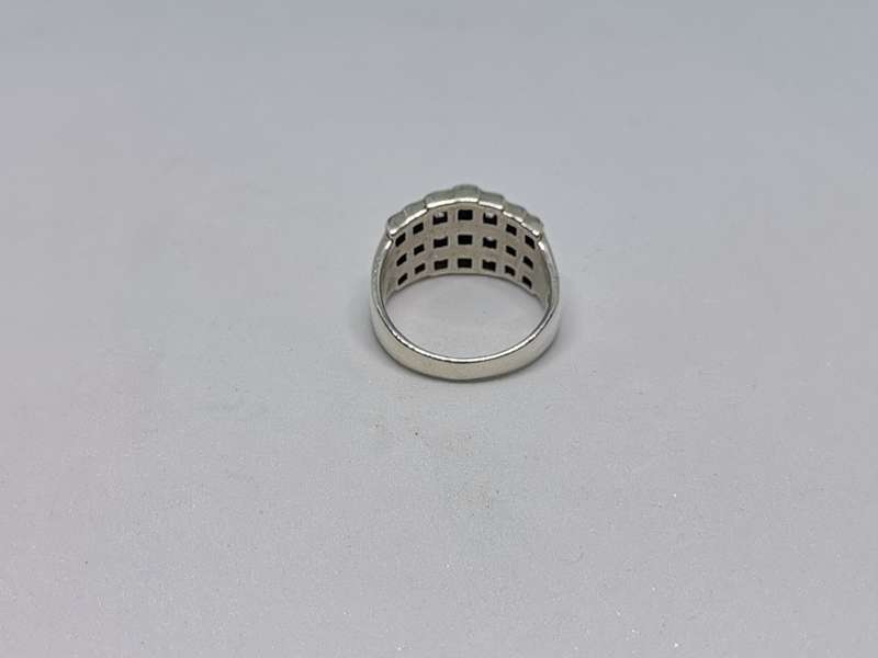Dazzling Silver Statement Ring