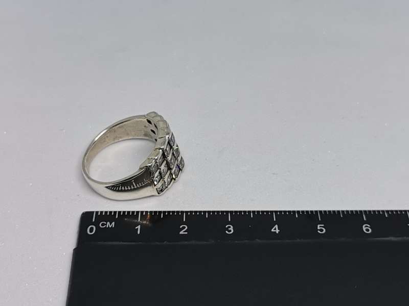 Dazzling Silver Statement Ring