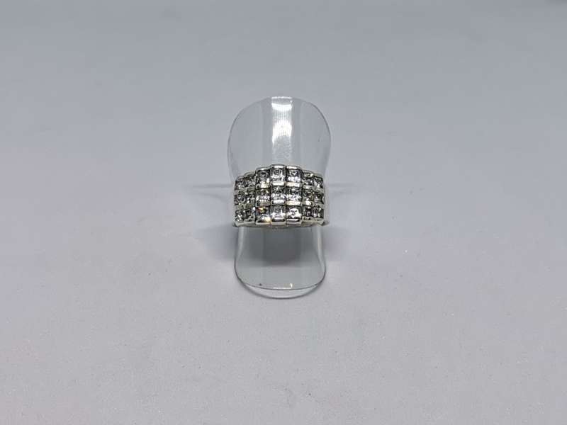 Dazzling Silver Statement Ring
