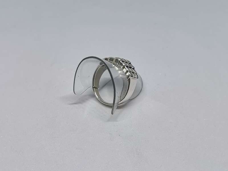 Dazzling Silver Statement Ring