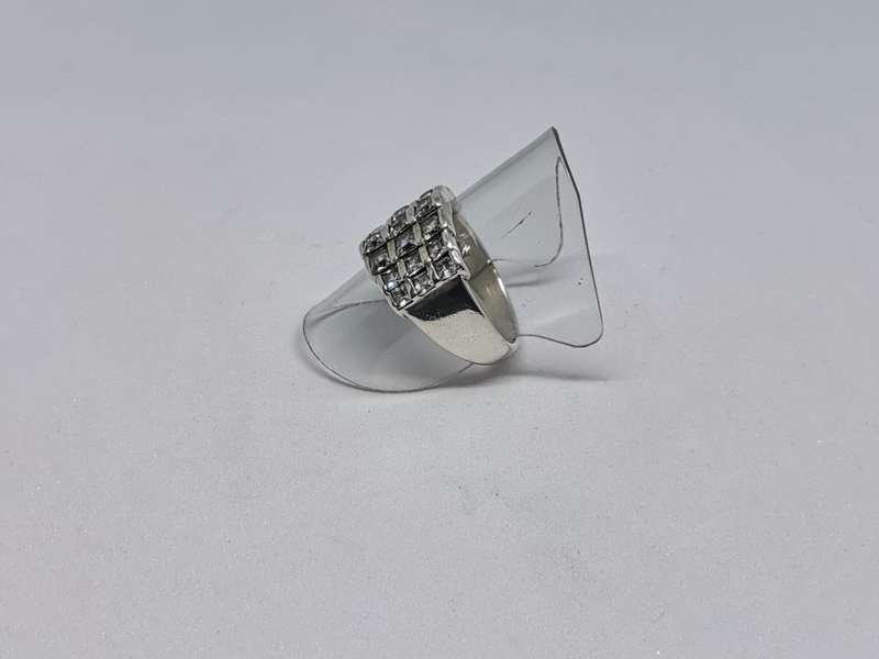 Dazzling Silver Statement Ring