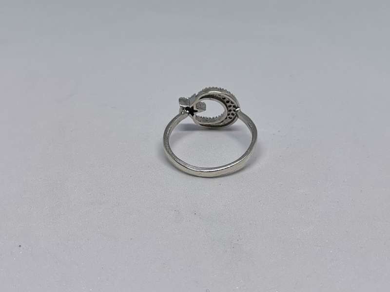 Silver Moon and Star Ring