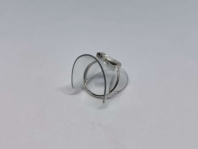 Silver Moon and Star Ring