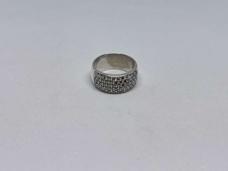 Dazzling Silver Pave ring