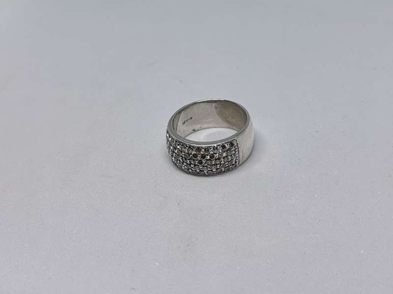 Dazzling Silver Pave ring