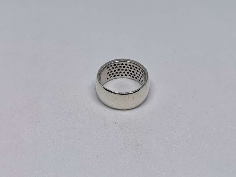 Dazzling Silver Pave ring