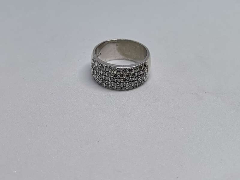 Dazzling Silver Pave ring