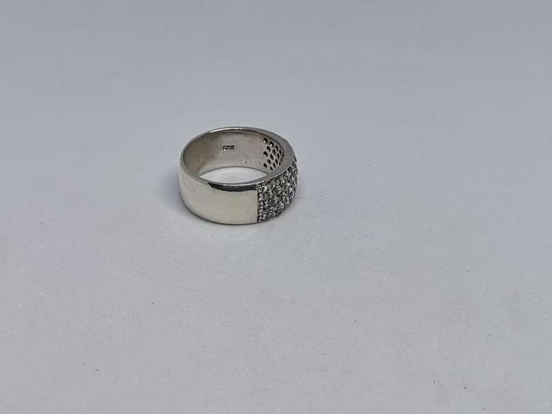 Dazzling Silver Pave ring
