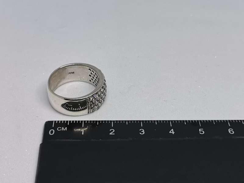 Dazzling Silver Pave ring