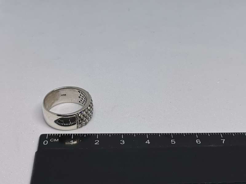 Dazzling Silver Pave ring