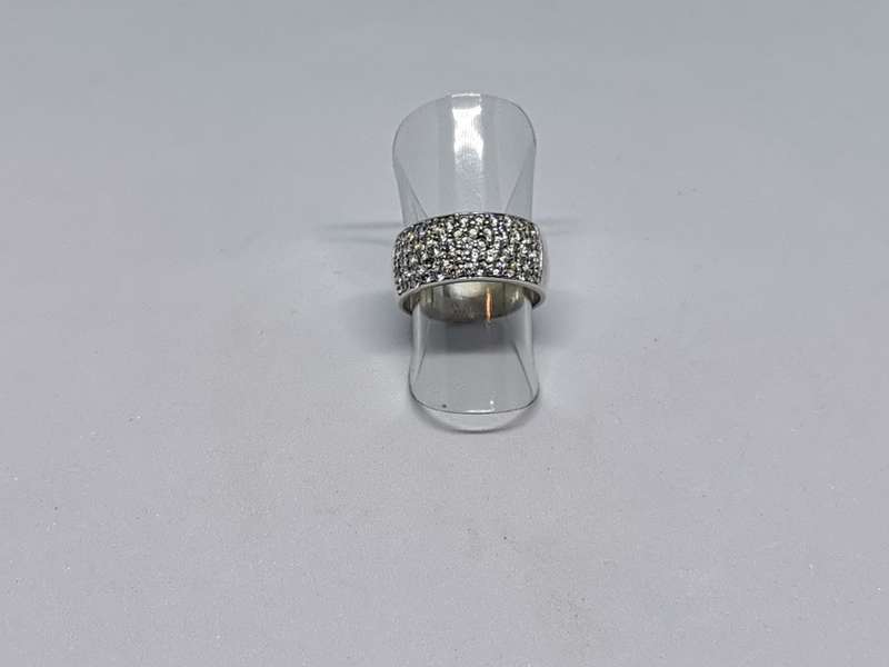 Dazzling Silver Pave ring