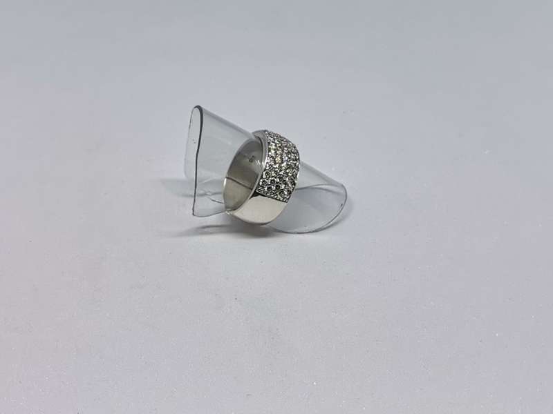 Dazzling Silver Pave ring