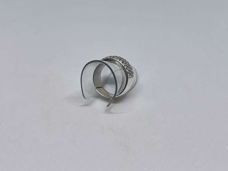 Dazzling Silver Pave ring
