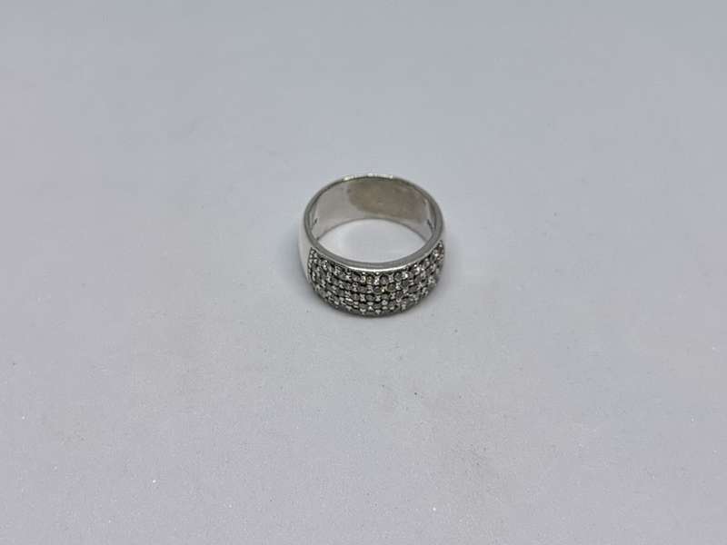 Dazzling Silver Pave ring